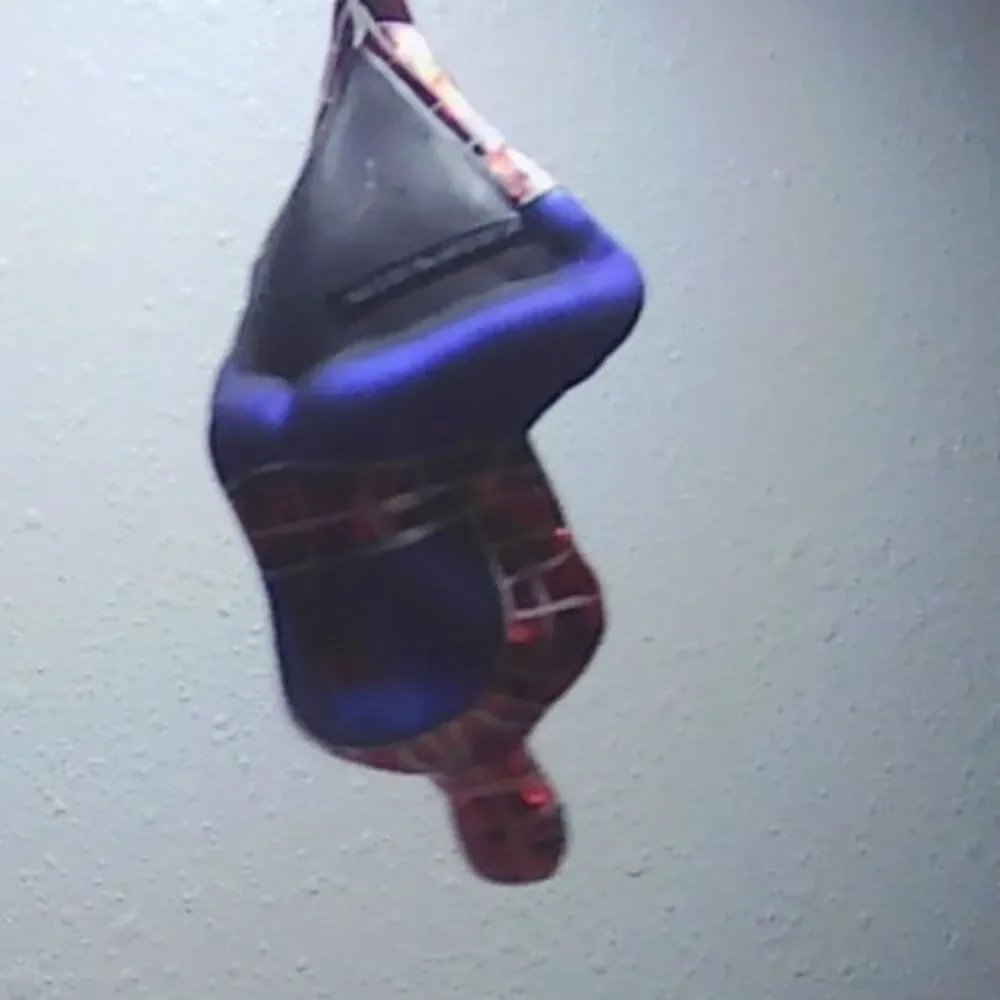 2007 Marvel Spiderman 3 Movie Glass Ornament Hanging Upside Down Rare